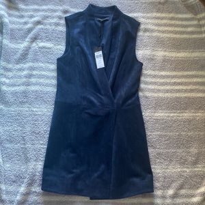 Suede BCBGMAXAZRIA vest dress